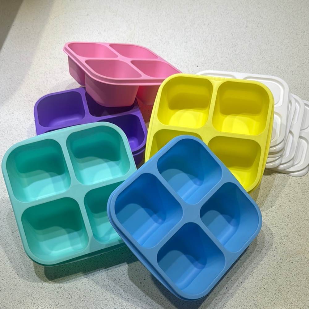 Colorful Silicone Snack Container Set of 5